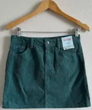 Cat&Jack Girls Green Velvet Skirt Size XL 14-16