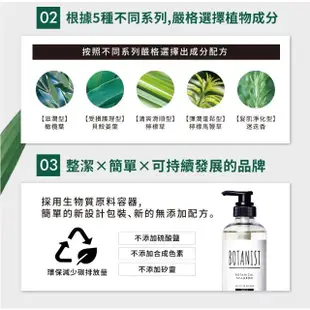 即期品【BOTANIST】植物性潤髮乳490g-葡萄柚&鼠尾草(髮肌淨化/效期2024/11)