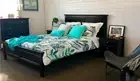 BALLINA KING 3 PIECE BEDSIDE BEDROOM SUITE - (BED WITHOUT FOOT DRAWERS) - BLACK