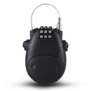 Motorcycle Helmet Code Combination Lock Telescopic Wire Rope Security