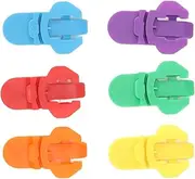 6 Pieces Manual Easy Can Opener, Colorful Soda Beer Can Opener, Leakproof Dust Drink Protector, Reusable for Pop, Beer, Soda, Drink Aluminum Beverage (6 Colors)