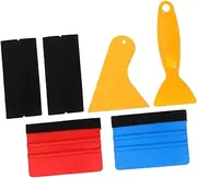 ULTECHNOVO Auto Car Wrap Grier Vinyl Tool Set 6-piece Kit Felt Edge and Triangle Scraper for Window Film Tinting and Wall Paper