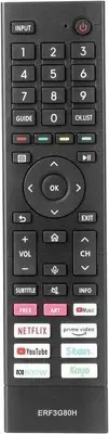 ERF3G80H IR Remote Control Compatible With Hisense Android Smart TV A7G U7G