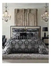 [DaVinci] Chamonix Quilt Cover Set in Silver