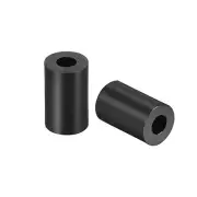 Nylon Round Spacer Washer 3.2mmx7mmx9mm Unthreaded for M3 Screws Black 100Pcs