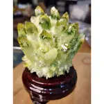 綠幽靈水晶簇 工藝品水晶花簇