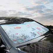 Ocean Car Sun Shade, Boho Windshield Sunshade, Beach Car Accessorie