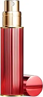 BRARIOS Perfume Atomizer Portable Refillable - 10 ml Travel Spray Bottle Nano Mist Bottom-Filling Mini Atomiser Pocket Size Cologne Dispenser for Women and Men（Red-10ML）