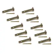 (Pack of 10) Shear Pin & Cotter for Craftsman Snow Blower Series 2478, Yard Man