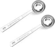 2 Pcs Tablespoon Measuring Spoon, 30ML Stainless Steel Coffee Spoons,Coffee Scoop,Long Handled Tablespoon,Suitable for Grinding Coffee,Powder