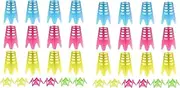 Golf Simulator Tees,36 Pcs Indoor Golf Mat Tees Plastic Practice,Tall + Short