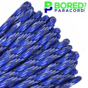 Blue Camo - 50 FT - 550 Paracord Rope 7 strand Parachute Cord