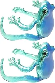 [Generic] Frog Jewelry - Tree Frog Ring | Adjustable Open Cool Funny Nature-Themed Finger Jewelry For Women Men Boys Girls Animal Lovers
