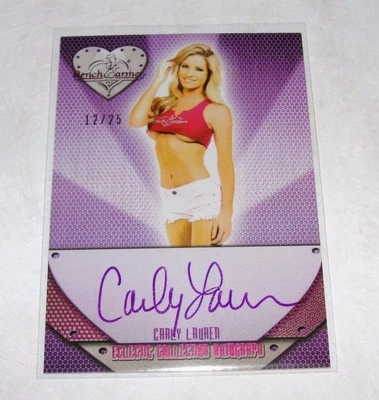 2016 Benchwarmer CARLY LAUREN Eclectic #99 Pink Foil Auto/25 PLAYBOY Playmate