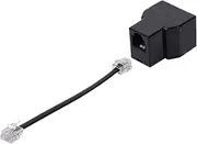 Phone Cord Splitter Adapter 2 Ports Phone Wires Splitter Adapter Phone Cord Converter for Phone Fax Machine, Modem, DSL Equipment