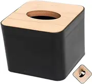 ETHZZLE Tissue Box Holder Wooden Box Cover Napkin Holder Tissue Case Decorative Storage for Home