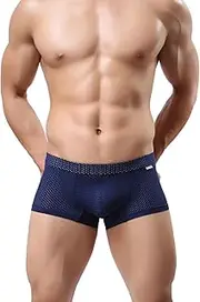 [MuscleMate] Men's Mesh Stretch Trunks Underwear. Breathable and Stretch Fit. All-day Comfort.