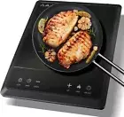 1600W Portable Induction Cooktop,Electric Cooker and Black
