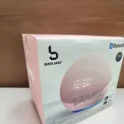 Bluetooth wireless speaker and clock with LED Radio Mode And Usb Charging {LA}