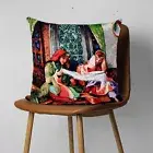 Ottoman Women Gobelin Tapestry Pillow Case, Cushion Cover 17''x17''
