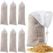 6 Pack Finch Sock Feeder Bird Feeder Seed Sack Mesh Feed Bag for Finch Thistle