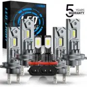 For BMW 328i 2007-2016 6000k LED Headlight High/Low + Fog Light Bulbs Combo KIT (for: Smart)