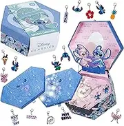 Disney Stitch Advent Calendar 2025 for Kids Teens DIY Fill Your Own Wall Hanging or Jewellery Charm Bracelet Christmas Countdown Calendar Stitch Gifts (Blue Stitch Jewellery)