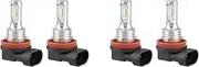 Binxind 4X Super Bright H8 H9 H11 LED Headlight Bulb Kit HIGH/Low Beam Light 8000LM 8000K Ice Blue 80W