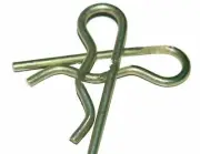 2 X R Clip Spring Cotter Lynch Linch Pin Hitch Fastener Fit For Massey Ferguson