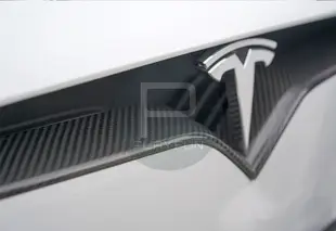 TESLA 特斯拉 MODEL X 正碳纖 碳纖維 碳纖 大標 標誌 P100D 75D 90D 保桿 保護 水箱罩