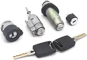 Complete Lock Set Ignition Switch Left Door Trunk Lock Barrel Cylinder, for, A6 C5 4B 4D0905855G 4B0905851B Car Lock Cylinder Replacement(A6 Set)