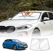 X-Car WindScreen Sun Shade Compatible with BMW 1 Series F40 2019-2025 Windscreen Wind Screen Visor Foldable