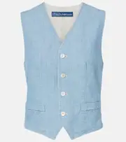 [Polo Ralph Lauren] Polo Ralph Lauren Pauline cotton vest AU 12 blue