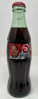 NASCAR Dale Earnhardt #3 Unopened Coca Cola Glass Bottle
