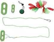 Gigicial Bearded Dragon Leash Kit, Christmas Reptile Harness with Skirts Hat Reptile Supplies for Lizard Bearded Dragon