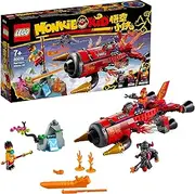 LEGO® Monkie Kid™ Red Son’s Inferno Jet 80019 Building Kit; Fun Jet Airplane Toy Playset for Kids