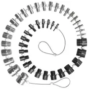 Nut and Bolt Thread Checker 45 Male/Female Thread Gauges 24 SAE/Inch & 21 Met...