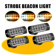White Amber LED Flash Daytime Lights Strobe Light Warning Hazard Beacon Lamp 4x (for: Renault)
