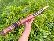 BASS Druid Native American style Flute - Key of D# - DEEP Sound / whistle