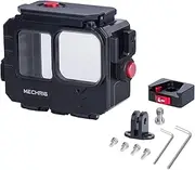 [Mechrig] Aluminum Waterproof Case for GoPro HERO13 Black HERO12 HERO11 HERO10 HERO9 Action Camera 80M Deep Waterproof Horizontal and Vertical Shooting Quick Switch (Quick Release Model 63075)