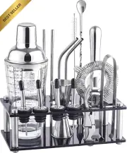 12Pcs Cocktail Shaker Set - Stainless Steel Mixology Bartender Kit Bar Tool Set,