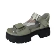 UGG Women's Ashton Ankle Shaded Clover Leather Platform Sandals 1136764