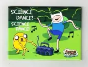 Adventure Time Finn and Jake Science Dance! Refrigerator Magnet, NEW UNUSED