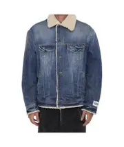 Dolce Gabbana Distressed Denim Teddy Jacket IT52,IT50,IT54,IT48 light blue