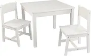 KidKraft Aspen Wooden Table and 2 Chairs, Kids Table and Chair Sets, Children's Playroom/Bedroom Furniture, 21201