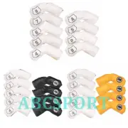 9pcs/set Akita Dog Iron Covers Golf Iron Club Head Covers 4-9,P,S,A Fit R/H