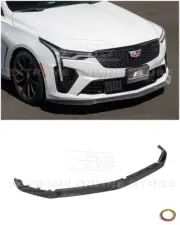 For 20-Up Cadillac CT4-V Blackwing | Factory CARBON FIBER Front Lip Splitter