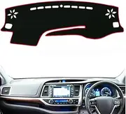 Dashboard Cover Dash Mat,for Toyota Highlander XU50 Kluger 2014-2018 2019,Anti-Scratch Dash Cover Dashboard Cover Mat Sun Shade Protect Carpet