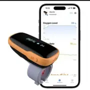 Vibeat WearO2 Pulse Oximeter Blood Oxygen Heart Rate Monitor Meter Bluetooth App