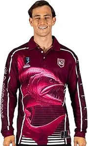 NRL 'Barracuda' Fishing Shirt - QLD - Youth - Polo